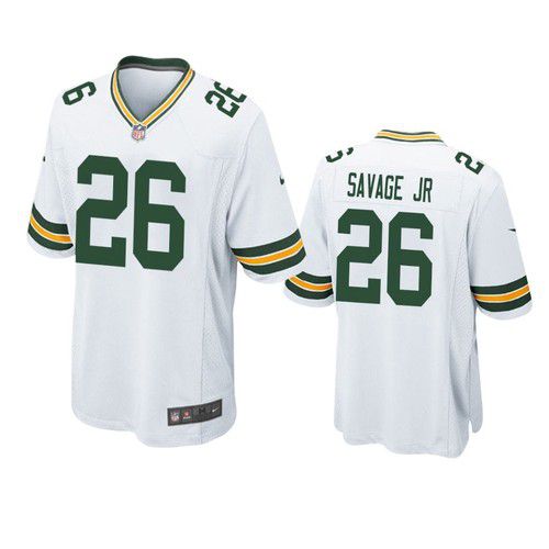 Men Green Bay Packers #26 Darnell Savage Jr Nike White Game Team NFL Jersey->->NFL Jersey